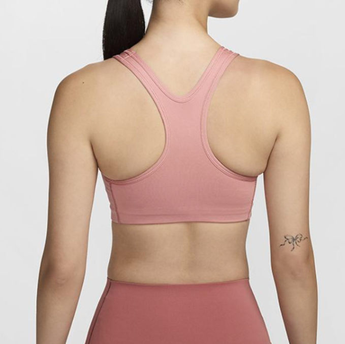 나이키 스포츠브라 퓨추라 요가 브라탑 필라테스 미디움서포트 핑크, XL 이미지 7