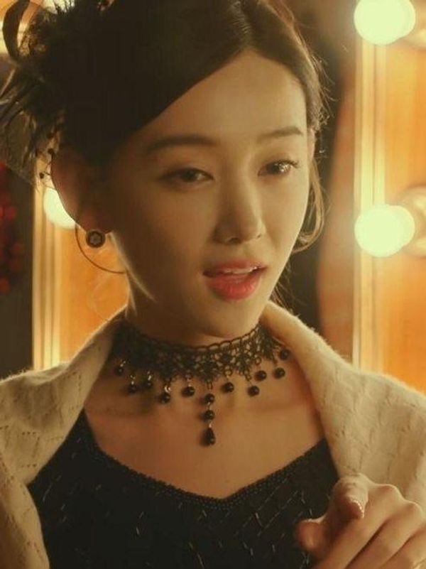 넥초커 끈 네크리스 심플 레이스 검은줄 목걸이 하트 꽃 화려한 블랙 데일리 초커 - 상세 이미지 4