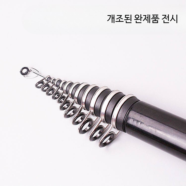 낚싯대 개조 가이드 링 세트 스테인리스 스틸 회전 낚시 - 상세 이미지 4