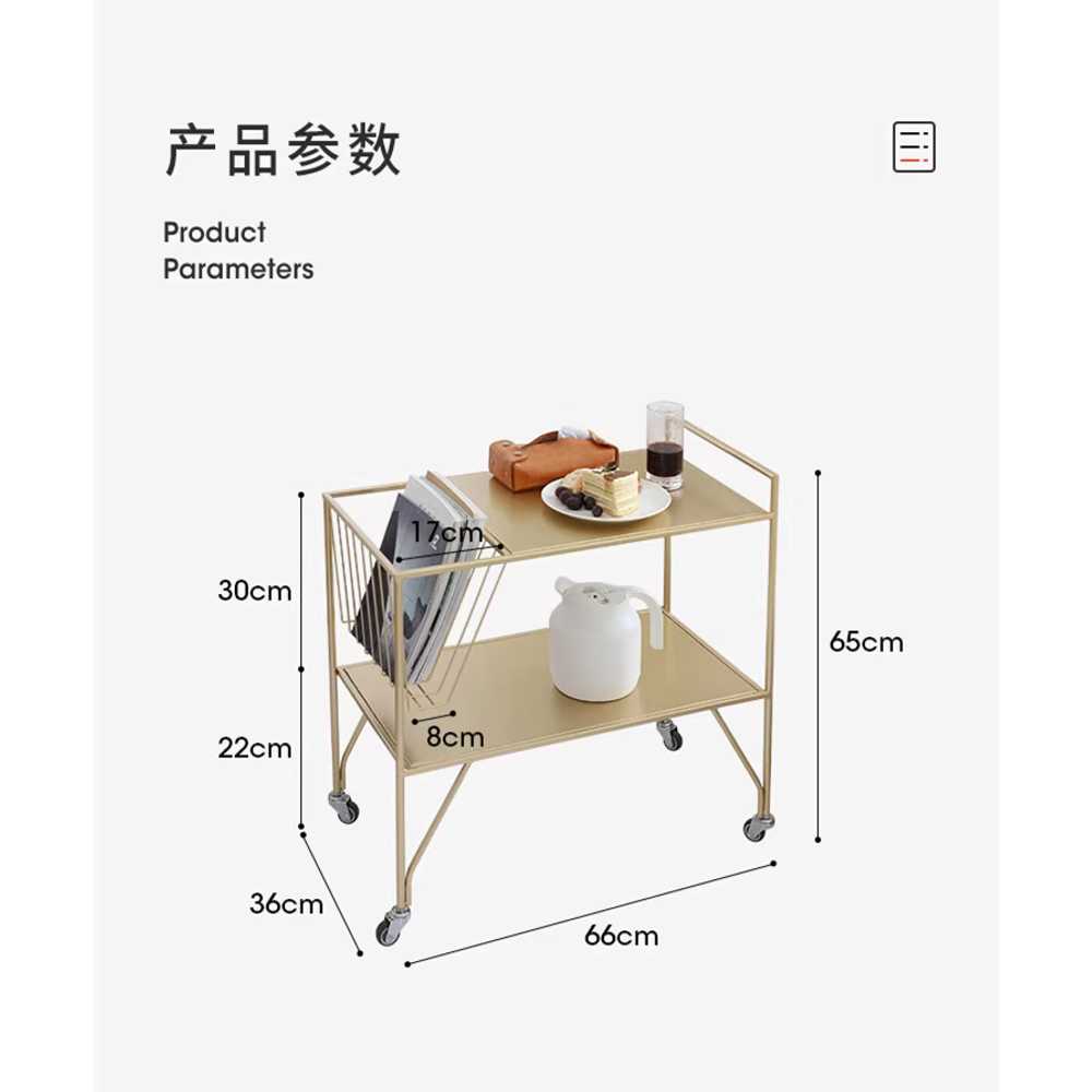 식당 이동식 트롤리 운반 음식 용 왜건 수거 선반 카트 이미지 6