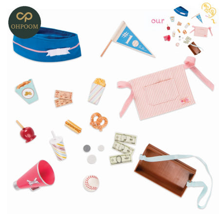 [일일오품] 애기애착인형 애기인형 유아인형장난감 야구장 아르바이트 세트