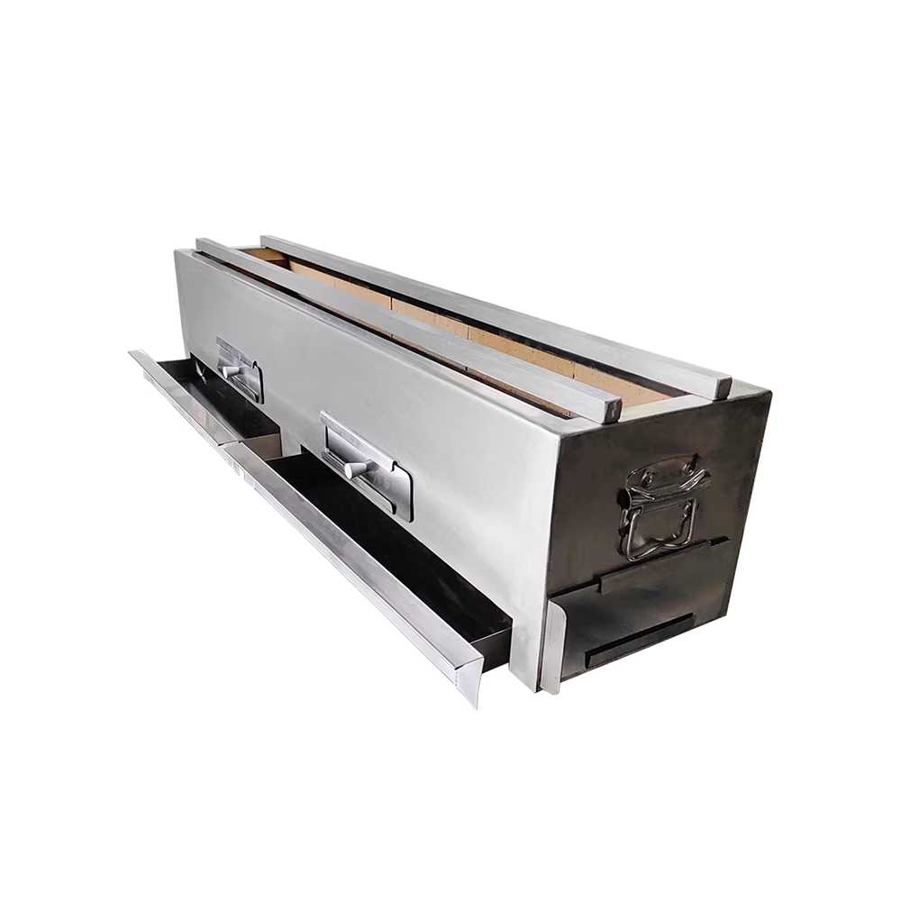 일본식 숯불 그릴 스테인리스 야키토리 꼬치 구이 기계 120x15x20 - 상세 이미지 3