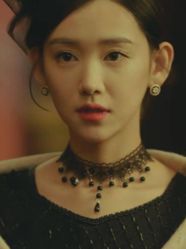 넥초커 끈 네크리스 심플 레이스 검은줄 목걸이 하트 꽃 화려한 블랙 데일리 초커 - 상세 이미지 5