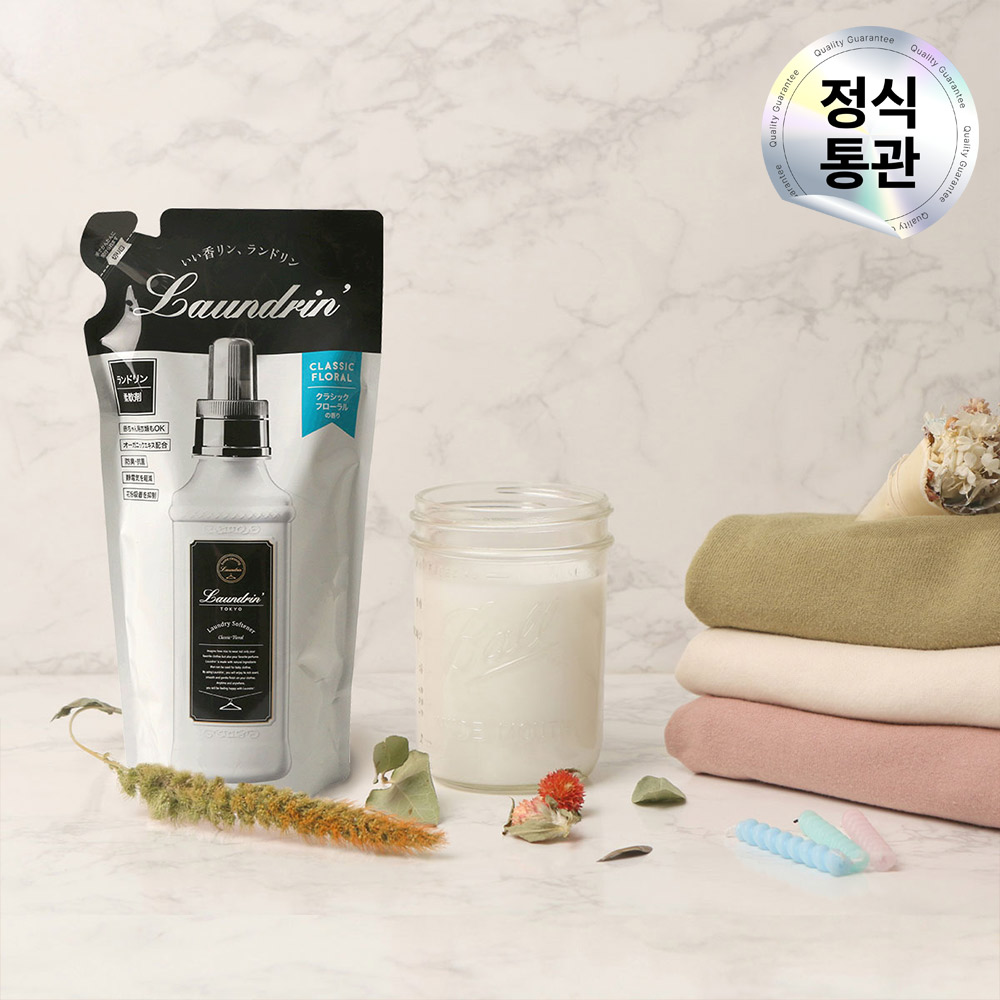 란도린 일본 섬유 유연제 향기좋은 오래가는 섬유린스 클래식 플로랄 리필, 1.44L, 1개 - 상품 이미지