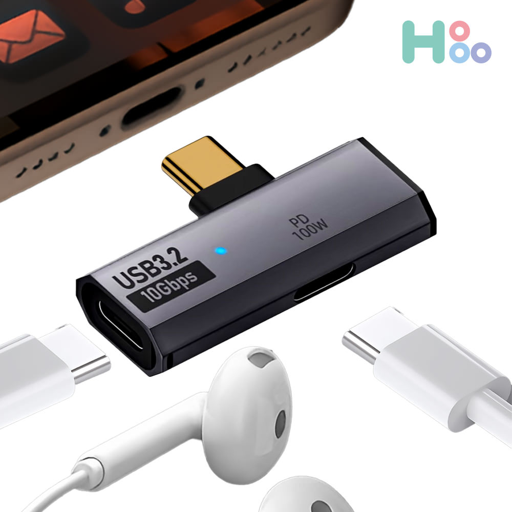 C타입젠더 이어폰 OTG 변환 젠더 100W 충전 USB연결 이미지 2