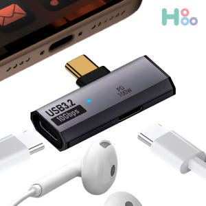 C타입젠더 이어폰 OTG 변환 젠더 100W 충전 USB연결 개봉기 | 실사용 후기 - 상품 이미지 2