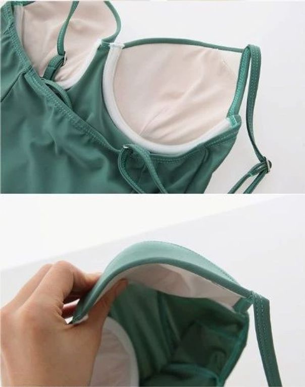여성 치마 수영복 동남아 워터파크 여행 원피스 필리핀 민트그린 S - 상세 이미지 4