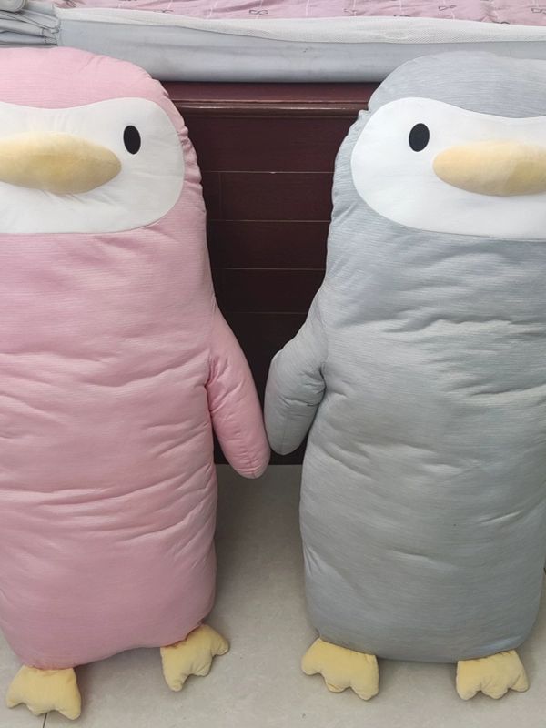 인형 펭귄 시원한 쿨감 롱 성인 안고 자는 쿠션 애착 펭귄 100cm - 상세 이미지 3