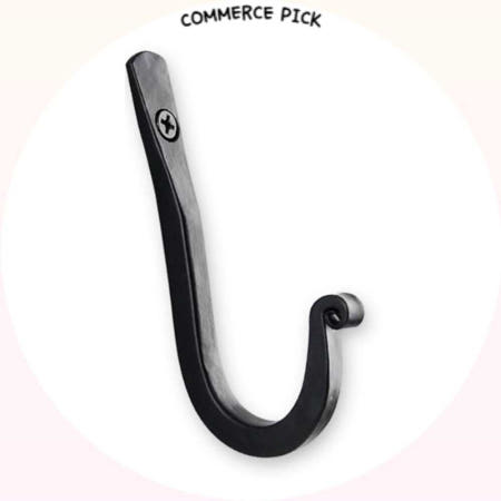 CPICKME협력사 다용도 알라딘 훅 고리 검정색 CB 옷걸이 가방 걸이 모자 수납 현관 키홀더 커머스픽301