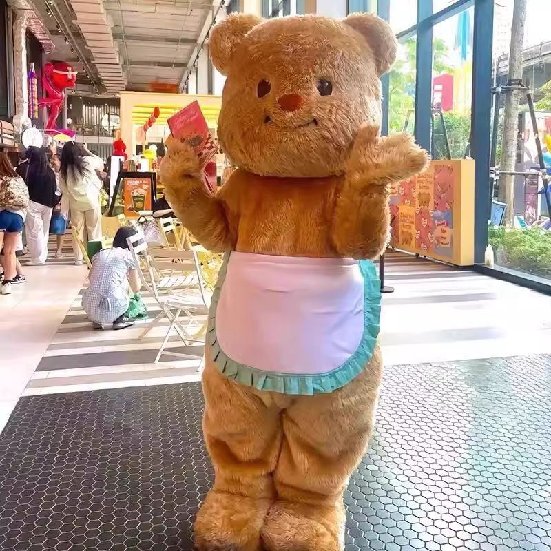 인형탈 테디베어 졸업사진컨셉 공연 놀이동산 축제 캐릭터 버터베어 프리사이즈 158-175 - 상품 이미지