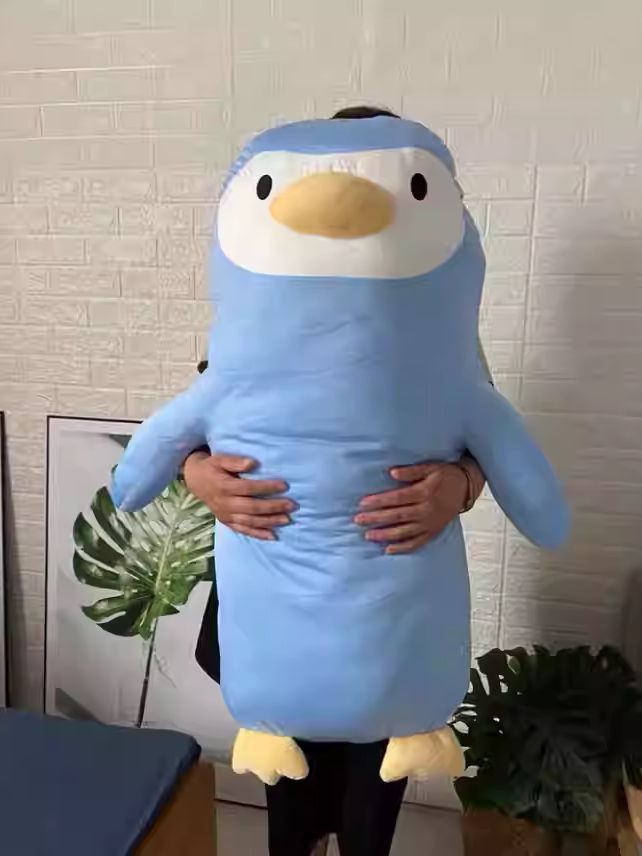 인형 펭귄 시원한 쿨감 롱 성인 안고 자는 쿠션 애착 펭귄 100cm - 상세 이미지 2