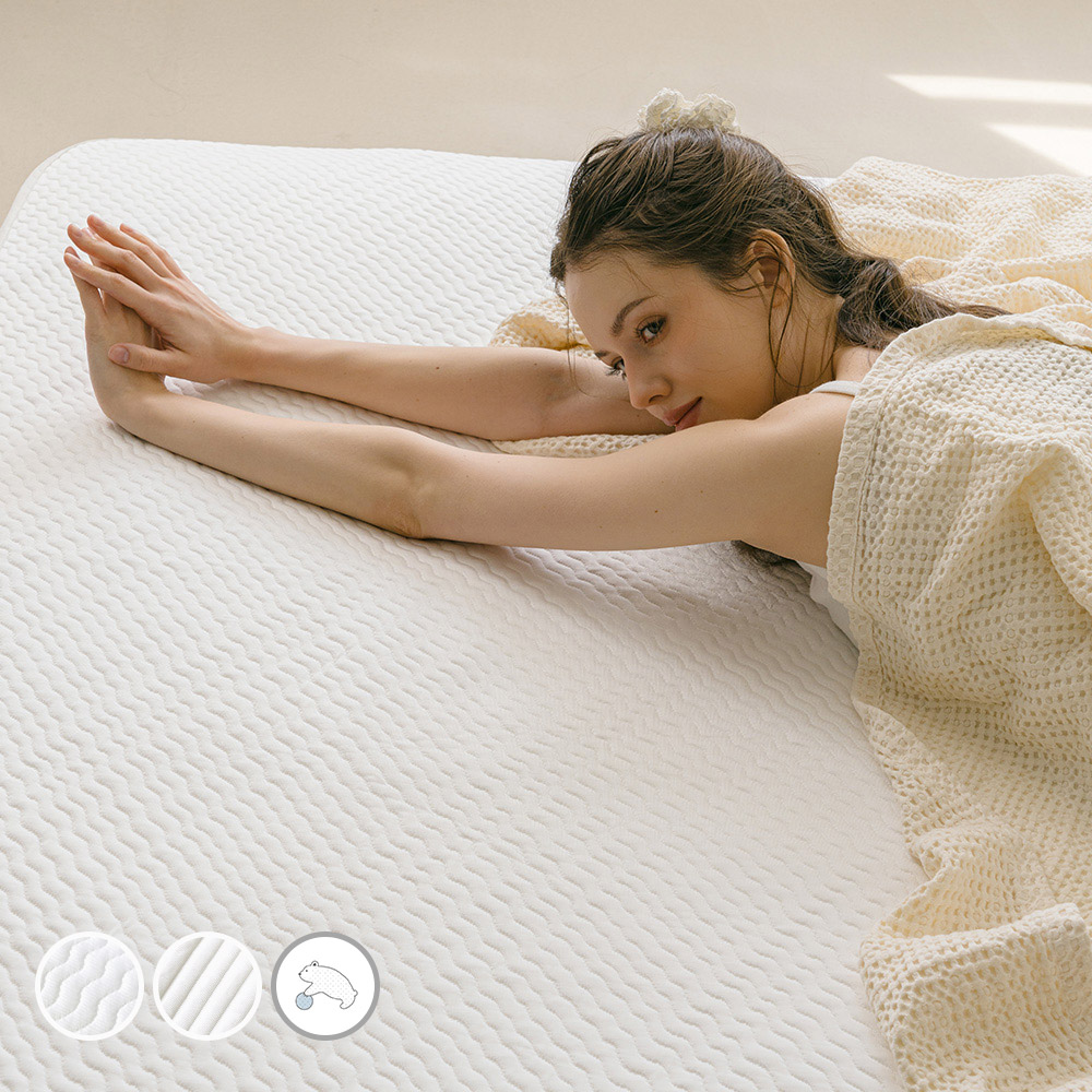 바자르 냉감 듀라아이스 3중직 냉감여름패드 메쉬 논슬립 여름 침대패드 SS