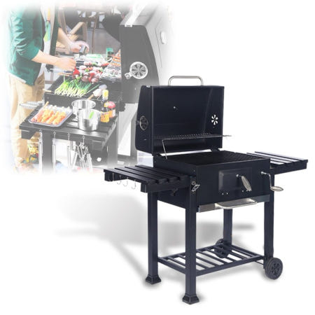 마켓다인67 대형 캠핑 야외 바베큐 훈제 직화 숯불 구이 그릴 고기굽는기계