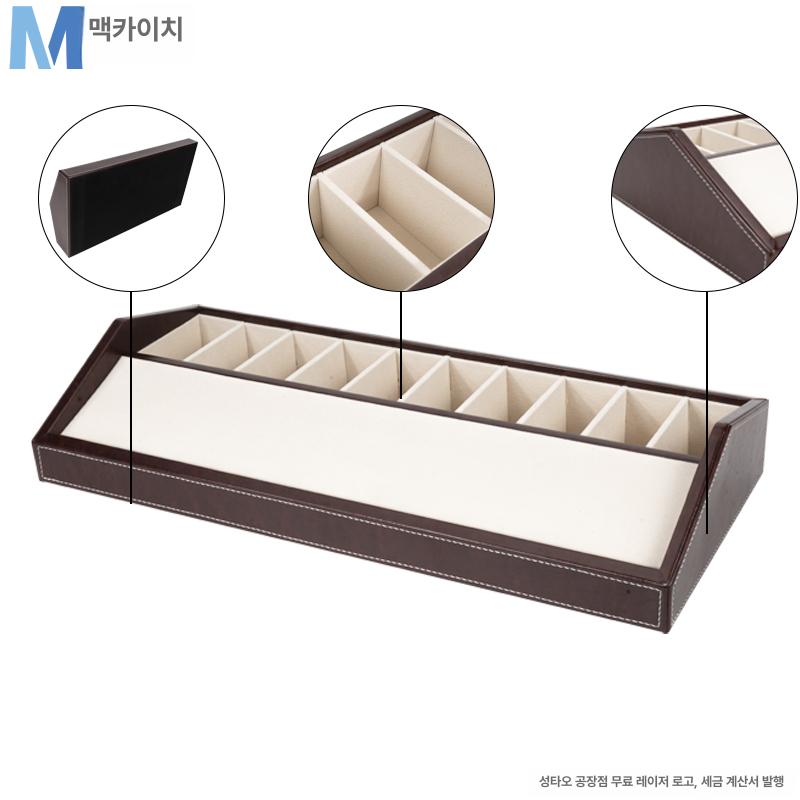 벨트 진열 보관함 다용도 허리띠 수납함 블랙 10 칸 - 상세 이미지 3