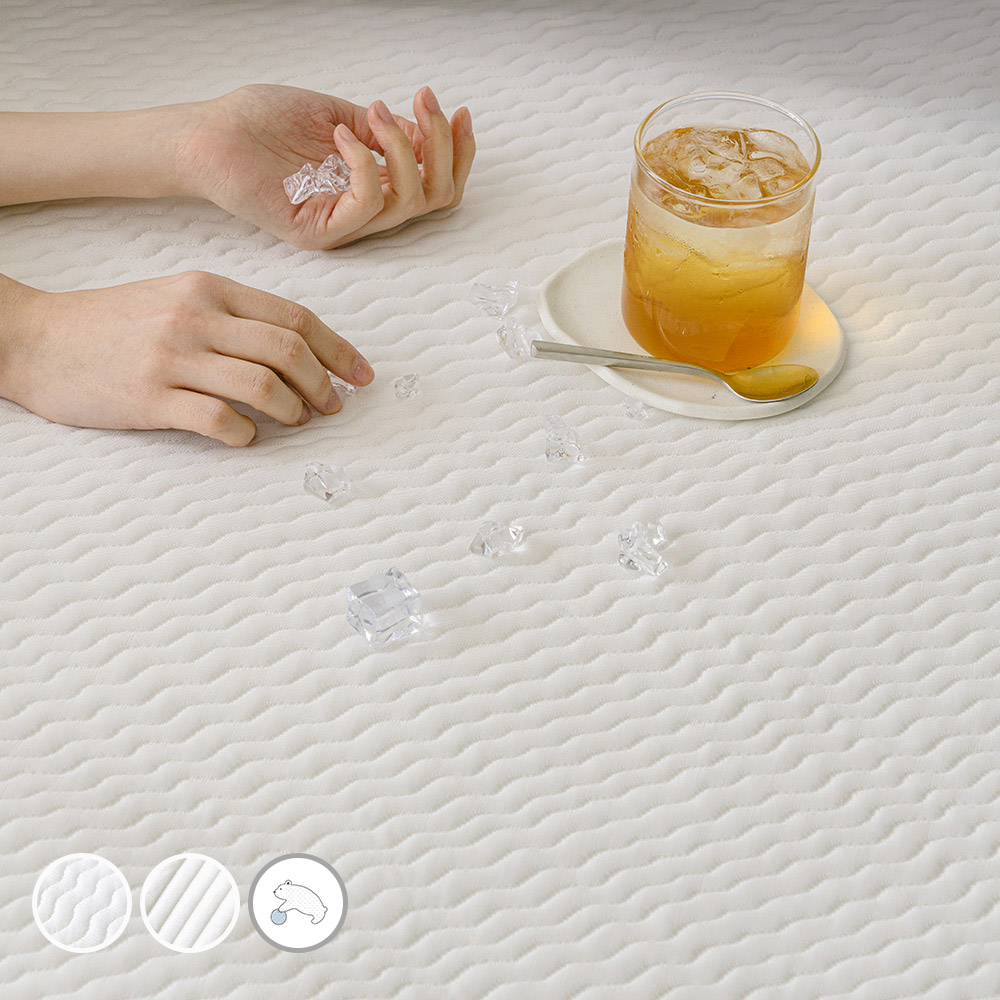 바자르 냉감 듀라아이스 3중직 냉감여름패드 메쉬 논슬립 여름 침대패드 SS