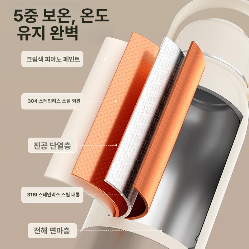 휴대용 스테인리스 식품용 폴딩 컵형 여행용 접이식 식품 600ml 304식품등급내부라이너 - 상세 이미지 4