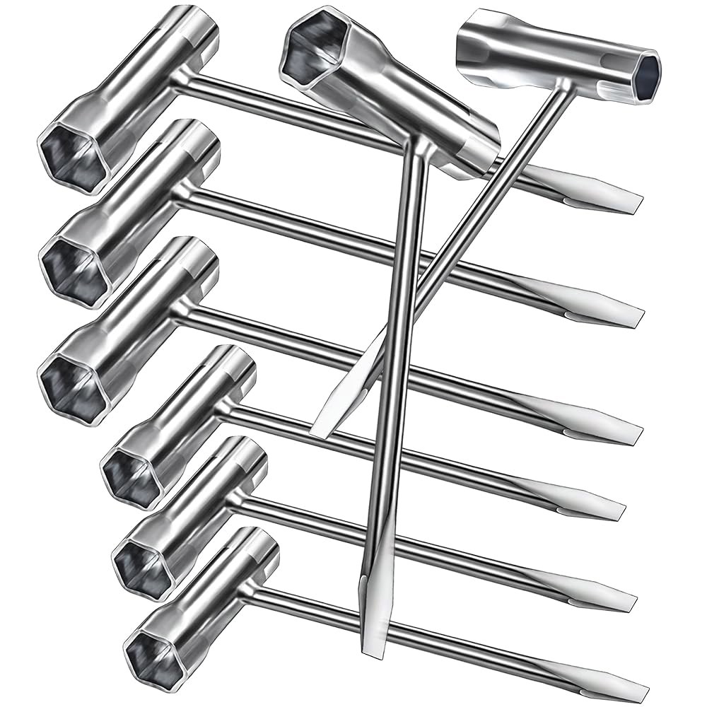 모트바흐 6팩 전기톱 드라이버 렌치 세트, 13 x 19mm, 롱 및 숏 사이즈, 합금강 4Pack - 상품 이미지