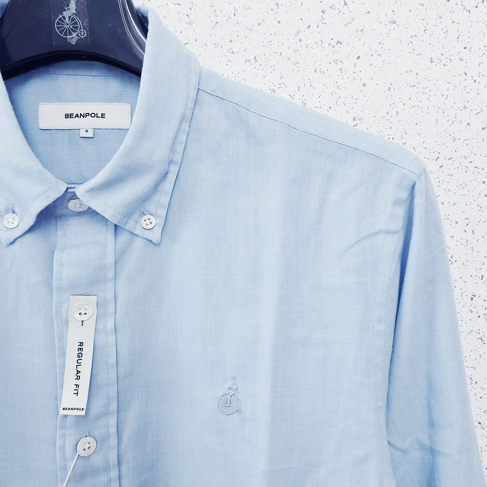 [백화점as] 빈폴 아울렛 남자 리넨 블렌드 데일리 긴팔 셔츠 364C22Q - 상세 이미지 3