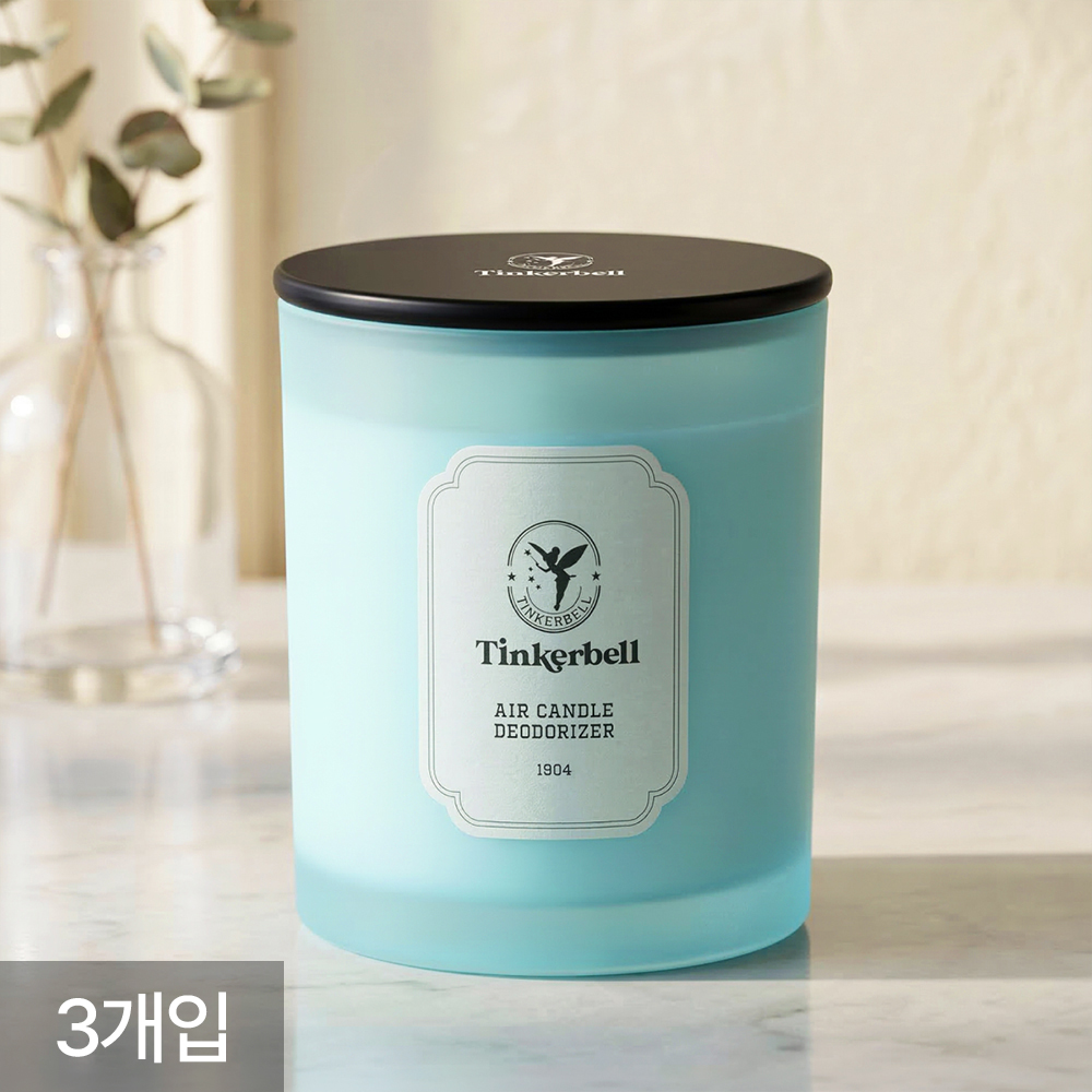 [팅커벨] 에어캔들 퍼퓸 고체 탈취제 화장실 홀애비 방 냄새제거 스카이 솝, 230g, 3개 - 상품 이미지