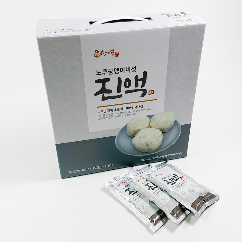 전남 장흥 노루궁뎅이버섯 즙 진액 100ml, 30개 - 상품 이미지