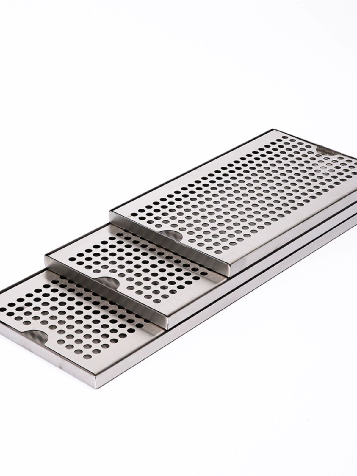 스테인리스 물받이 배수 트레이 주방 건조대용 식기 30x17.5x1.5cm 스테인리스스틸 304-0.75kg - 상품 이미지