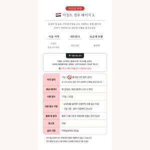 이집트 이심 eSIM 카이로 요르단 아프리카 등 경유지 포함 15일 데이... 솔직 후기 | 실사용자 리뷰 분석 - 상품 이미지 3