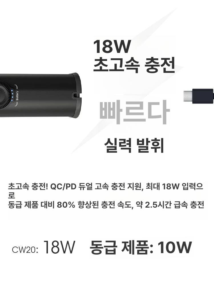 코어 cw20 제트송풍기 청소 충전식 에어 머신 강풍기 무선 알루미늄 - 상세 이미지 3