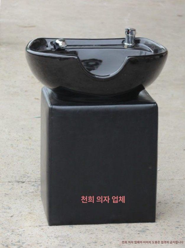 미용실 샴푸대 세면대 목받침 헤드 헤어샵 블랙 2 기본구성 - 상세 이미지 3