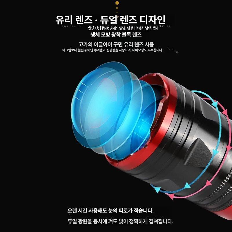 밤낚시 서치 써치라이트 청색광 스팟 찌보기등 조명 루어 T301S 블루 C - 상세 이미지 4