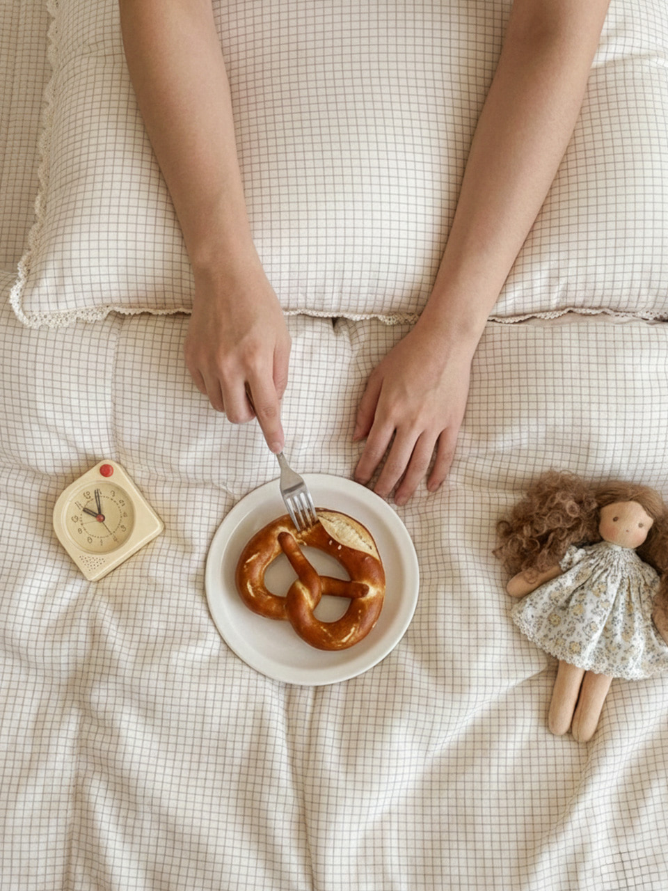 프리미엄 수수체크 쁘띠토숀 모달 차렵이불 3종 풀세트 10%