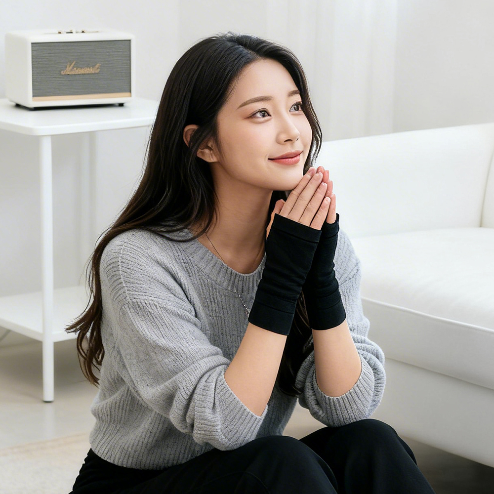 닥터코어런 블랙 베이비랩 출산 손바닥보호대 얇은손목 산모 임산부산후 약국아대 1쌍구성 - 상세 이미지 3
