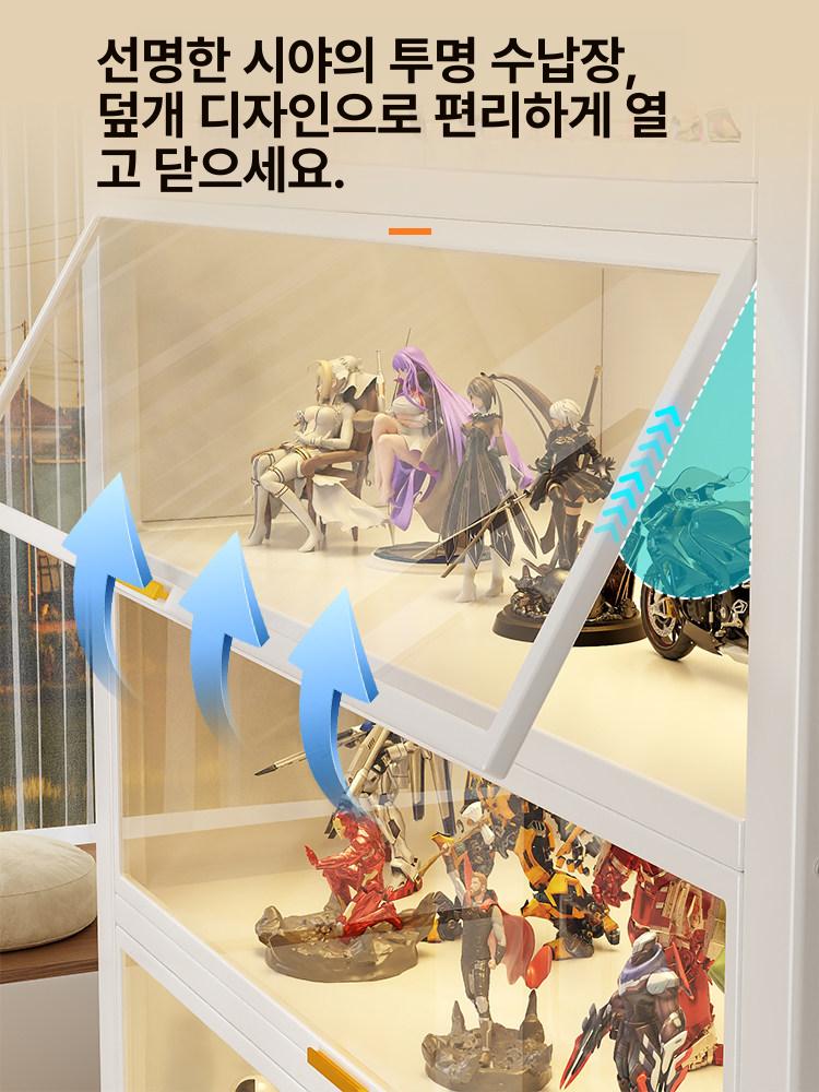 투명 아크릴 장난감 진열장 모델 수납 방진 전시 특후 탄소강 / 초강력 하중 - 상세 이미지 4