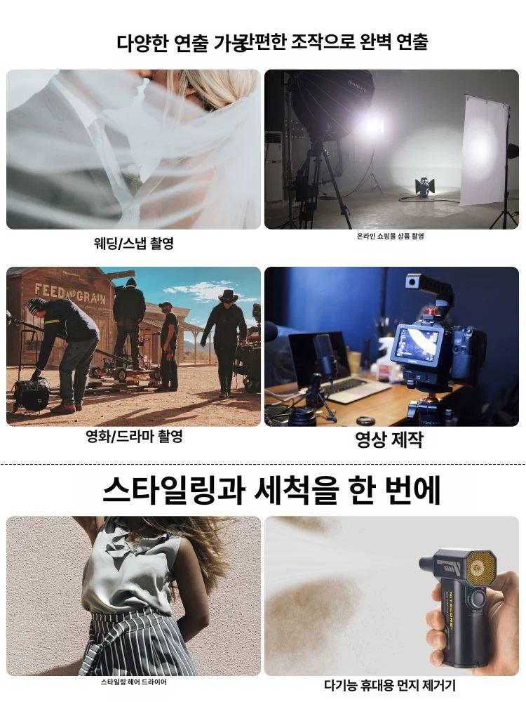 코어 cw20 제트송풍기 청소 충전식 에어 머신 강풍기 무선 알루미늄 - 상세 이미지 5