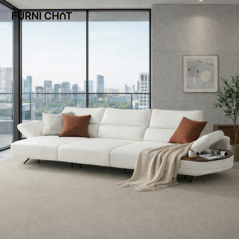 퍼니챗 제우스 모션 전동 슬라이드 리클무빙 코모도 4인용 리클라이너 소파