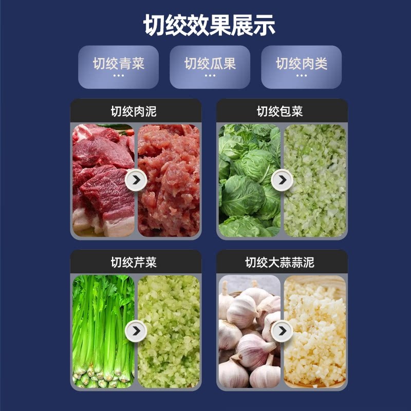야채 믹서 상업용 혼합 프로세서 과일 대용량 블렌더 고속 회전 칼날 장착용 주방분쇄기 이미지 6