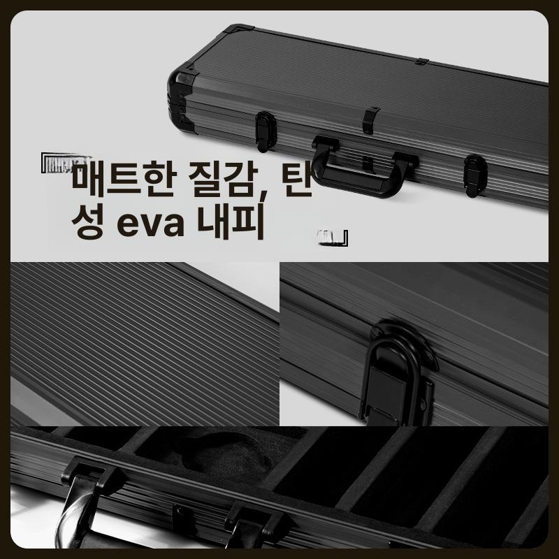 크라운 포커 칩 세트 알루미늄 케이스 테이블용 200개 세트 [표준 실버 알루미늄 케이스] - 상세 이미지 3