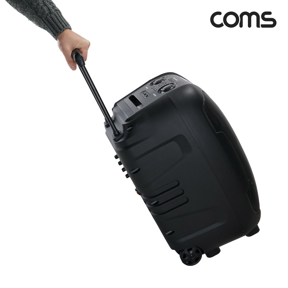 Coms KY600 이동식앰프 스피커 UHF 무선마이크 2채널 블루투스 버스킹 충전식 - 상세 이미지 4
