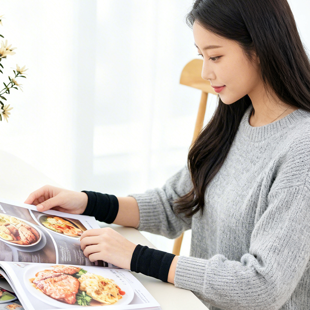 닥터코어런 블랙 베이비랩 출산손목보호대 산모 임산부 산후 얇은아대 약국 1쌍 - 상세 이미지 3
