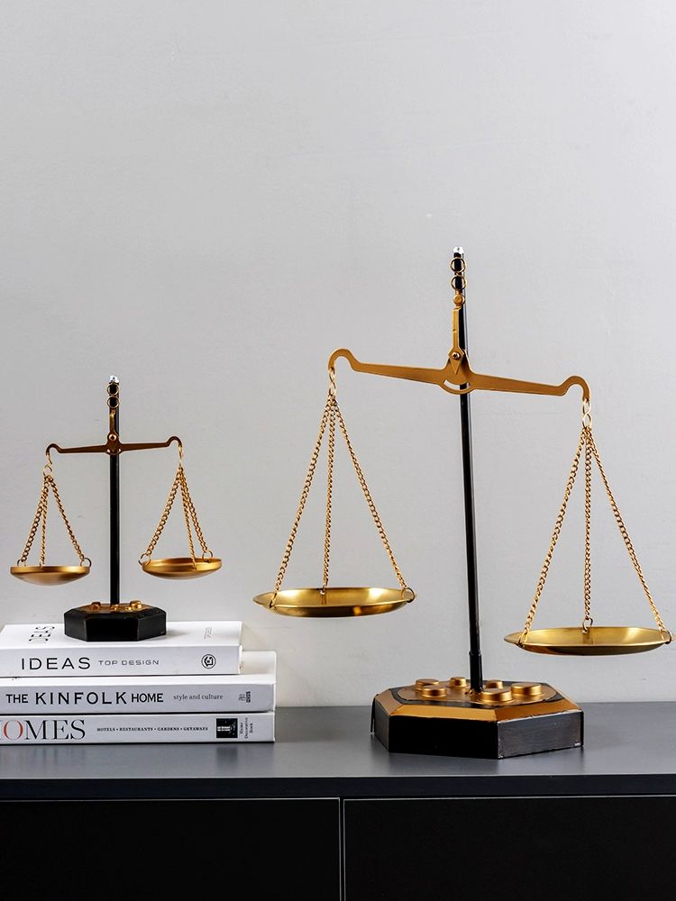변호사 저울 판사 법률 법 소품 사무실 선물 빈티지 장 검사 법률사무소 거실 받침대 - 상세 이미지 5