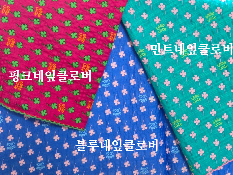 여성 꽃 국산 면100 아사 거즈 면 손수건 스카프 55cm 단체 모임 감사 선물 - 상세 이미지 2