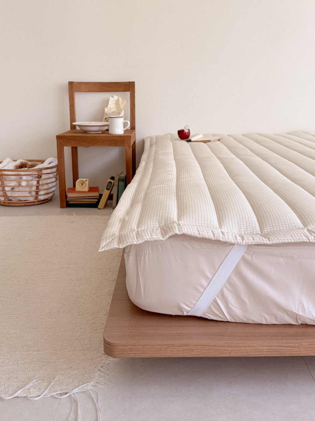 프리미엄 수수체크 쁘띠토숀 모달 차렵이불 3종 풀세트 10%