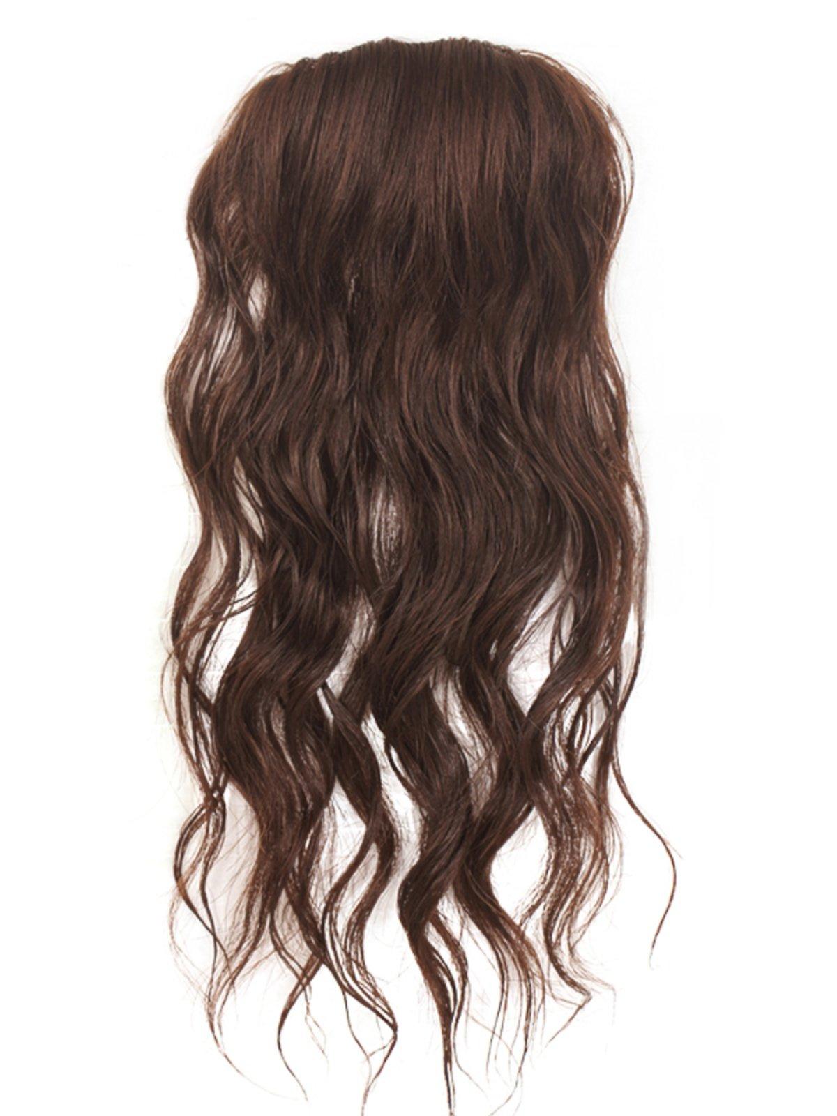 부분가발 앞머리 정수리 붙임머리 라인 인모 사이드뱅 내추럴블랙 20cm - 상세 이미지 3