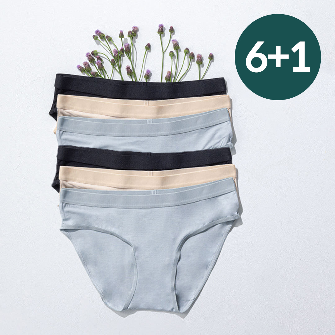 [SET]싸이클린 프리미엄 실크 팬티 6매 세트 여성팬티 실크속옷 여자속옷 무형광 - 상품 이미지