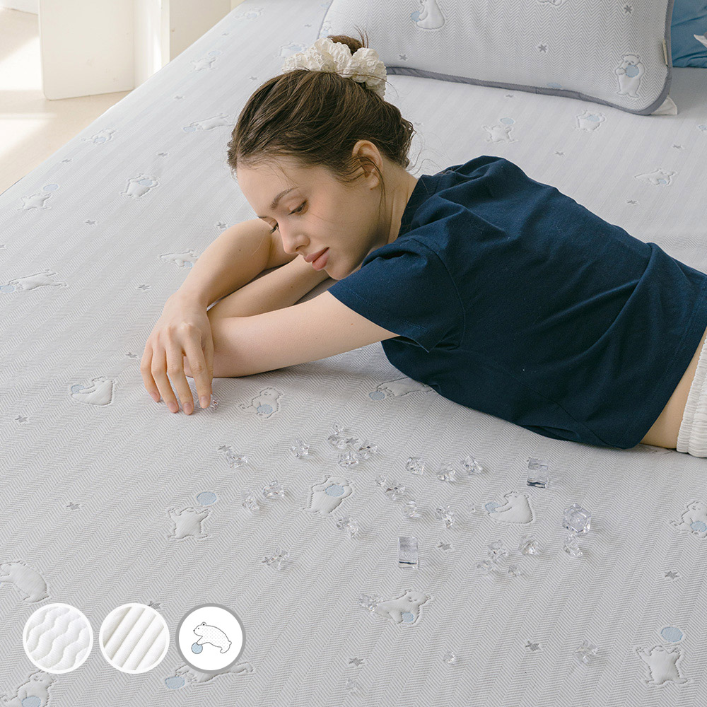 바자르 냉감 듀라아이스 3중직 냉감여름패드 메쉬 논슬립 여름 침대패드 SS