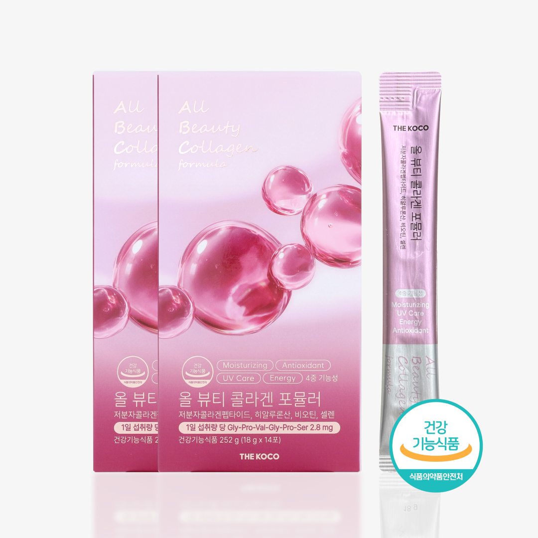 더코코 올 뷰티 콜라겐 히알루론산 비오틴 4중배합 포뮬러 액상 18g 14포, 2개 - 상품 이미지