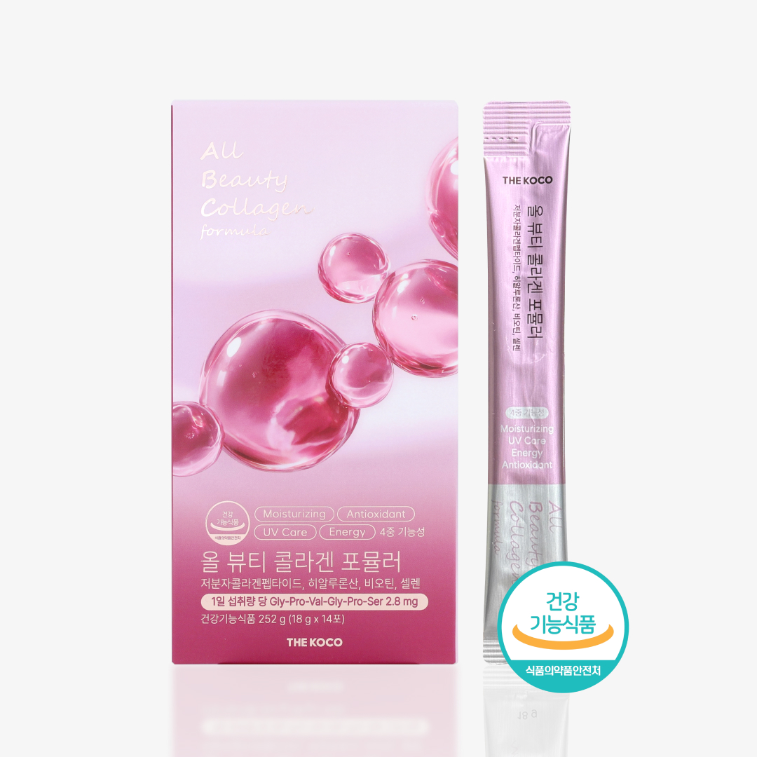 더코코 올 뷰티 콜라겐 히알루론산 비오틴 4중배합 포뮬러 액상 18g 14포, 1개 - 상품 이미지