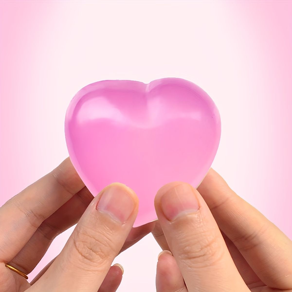 색변화 하트 말랑이 슬랑이 슬라임 쫀득볼 스트레스볼 타바 스퀴시 마시멜로우 커플 우정 선물 - 상세 이미지 4