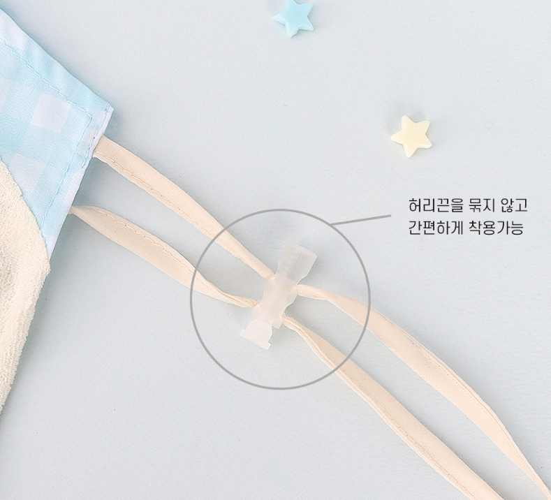 포차코 타올 앞치마 3종세트 M 미술가운 어린이집 유치원 초등학생 문화센터 방과후 이미지 6