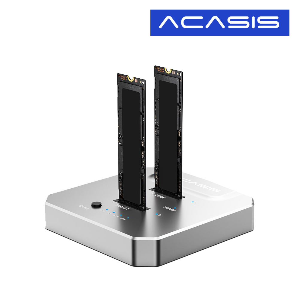 아카시스 M.2 NVMe SSD 2슬롯 20Gbps 도킹 스테이션 EC-6605Pro 독 - 상품 이미지