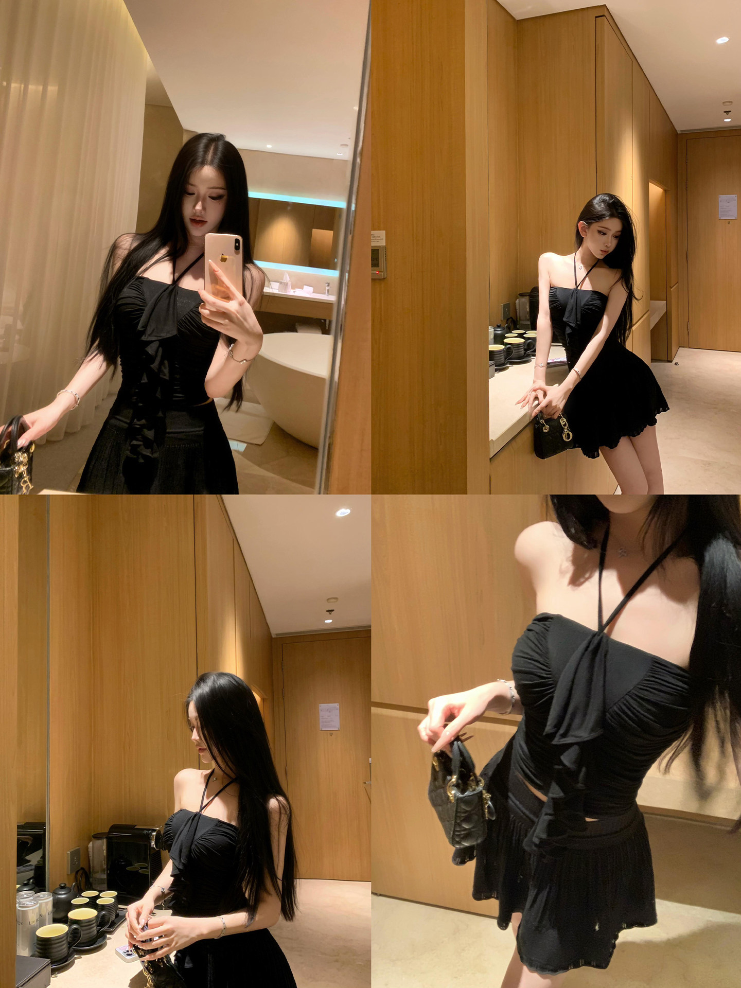 JAYKYYANG 홀터넥 나시 오프숄터 슬림 탑 이미지 6